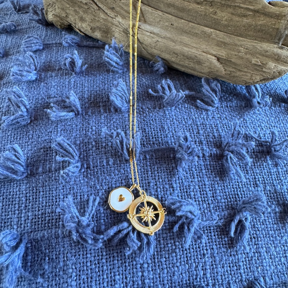 Charm necklace found Rae style choose a charm gold plate necklace